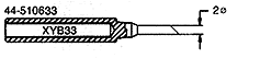 510633J (XYB33JP)) 2mm SMD 45deg. Round Premium